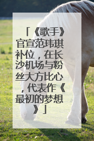 《歌手》官宣范玮琪补位，在长沙机场与粉丝大方比心，代表作《最初的梦想》