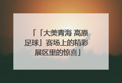 「大美青海 高原足球」赛场上的精彩 展区里的惊喜