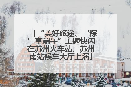 “美好旅途、‘粽’享端午”主题快闪在苏州火车站、苏州南站候车大厅上演