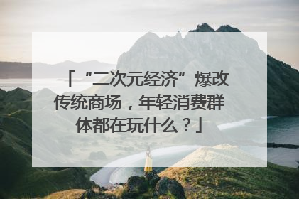 “二次元经济”爆改传统商场，年轻消费群体都在玩什么？