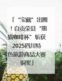 “宝藏”出圈！自贡荣县“熊猫咖啡杯”斩获2025四川特色旅游商品大赛铜奖