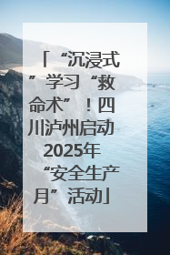 “沉浸式”学习“救命术”！四川泸州启动2025年“安全生产月”活动