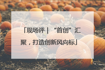 现场评｜“首创”汇聚，打造创新风向标