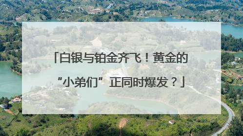 白银与铂金齐飞！黄金的“小弟们”正同时爆发？