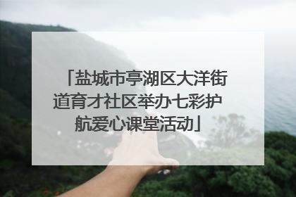 盐城市亭湖区大洋街道育才社区举办七彩护航爱心课堂活动