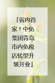 省内首家！中免集团青岛市内免税店转型升级开业