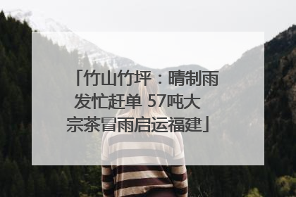 竹山竹坪：晴制雨发忙赶单 57吨大宗茶冒雨启运福建