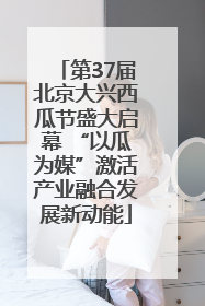 第37届北京大兴西瓜节盛大启幕 “以瓜为媒”激活产业融合发展新动能