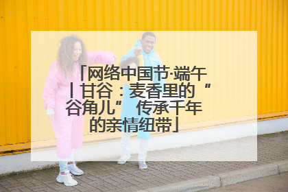 网络中国节·端午丨甘谷：麦香里的“谷角儿” 传承千年的亲情纽带