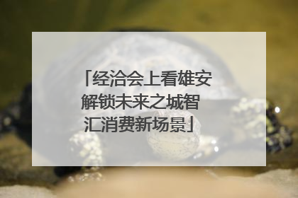 经洽会上看雄安 解锁未来之城智汇消费新场景