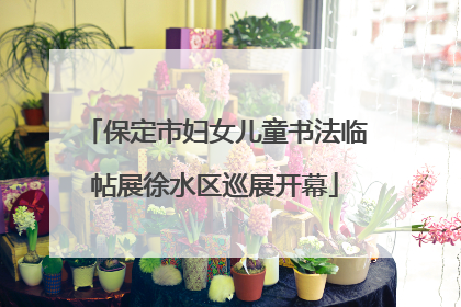 保定市妇女儿童书法临帖展徐水区巡展开幕
