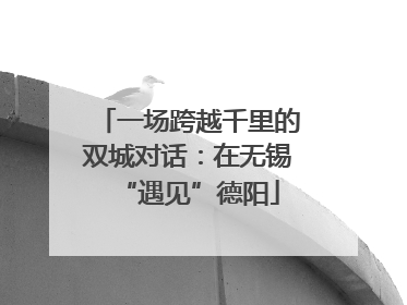 一场跨越千里的双城对话：在无锡“遇见”德阳
