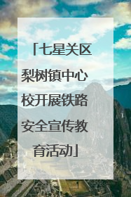 七星关区梨树镇中心校开展铁路安全宣传教育活动