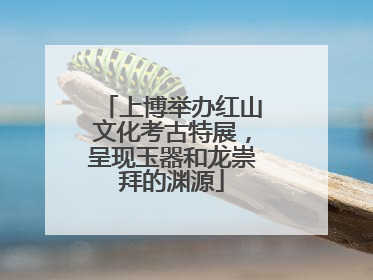 上博举办红山文化考古特展，呈现玉器和龙崇拜的渊源