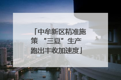 中牟新区精准施策 “三夏”生产跑出丰收加速度