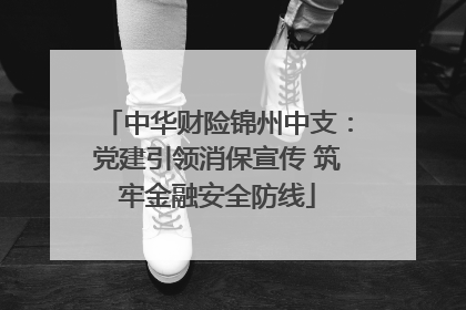 中华财险锦州中支：党建引领消保宣传 筑牢金融安全防线