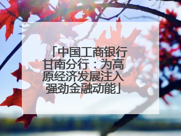 中国工商银行甘南分行：为高原经济发展注入强劲金融动能