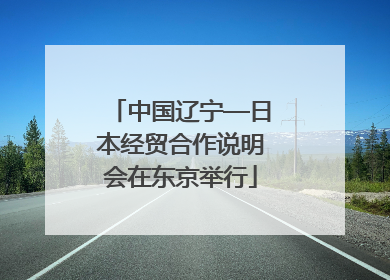 中国辽宁—日本经贸合作说明会在东京举行