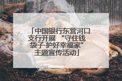 中国银行东营河口支行开展 “守住钱袋子·护好幸福家”主题宣传活动
