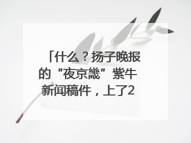 什么？扬子晚报的“夜京畿”紫牛新闻稿件，上了2025年镇江中考模拟卷！