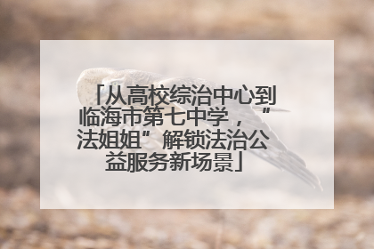 从高校综治中心到临海市第七中学，“法姐姐”解锁法治公益服务新场景