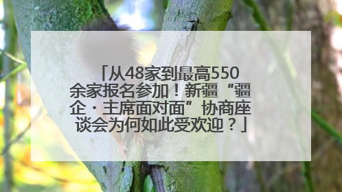 从48家到最高550余家报名参加！新疆“疆企・主席面对面”协商座谈会为何如此受欢迎？