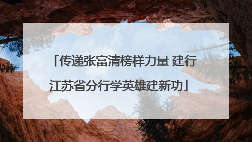 传递张富清榜样力量 建行江苏省分行学英雄建新功