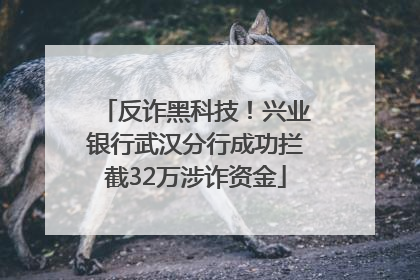 反诈黑科技！兴业银行武汉分行成功拦截32万涉诈资金