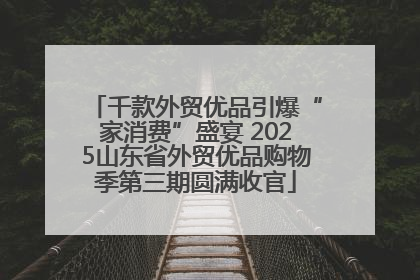 千款外贸优品引爆“家消费”盛宴 2025山东省外贸优品购物季第三期圆满收官