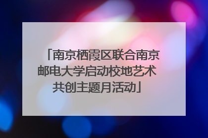 南京栖霞区联合南京邮电大学启动校地艺术共创主题月活动