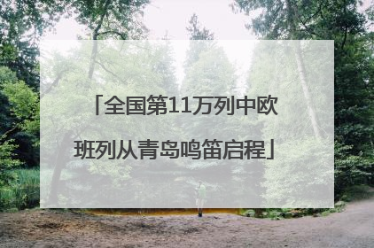 全国第11万列中欧班列从青岛鸣笛启程