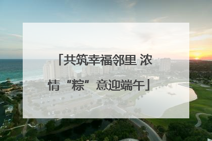 共筑幸福邻里 浓情“粽”意迎端午