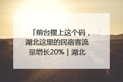 前台摆上这个码，湖北这里的民宿客流量增长20%｜湖北市场监管所的故事
