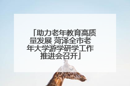 助力老年教育高质量发展 菏泽全市老年大学游学研学工作推进会召开
