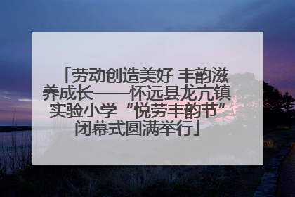 劳动创造美好 丰韵滋养成长——怀远县龙亢镇实验小学“悦劳丰韵节”闭幕式圆满举行