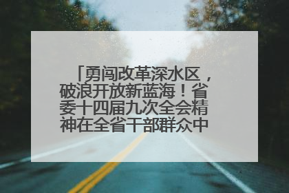 勇闯改革深水区，破浪开放新蓝海！省委十四届九次全会精神在全省干部群众中引发热烈反响