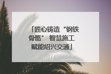 匠心铸造“钢铁骨骼” 智慧施工赋能绍兴交通