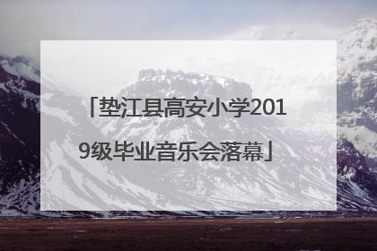 垫江县高安小学2019级毕业音乐会落幕