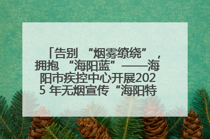告别 “烟雾缭绕”，拥抱 “海阳蓝”——海阳市疾控中心开展2025 年无烟宣传“海阳特色”实践记录