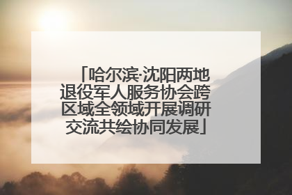 哈尔滨·沈阳两地退役军人服务协会跨区域全领域开展调研交流共绘协同发展