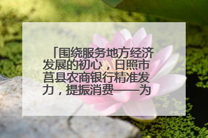 围绕服务地方经济发展的初心，日照市莒县农商银行精准发力，提振消费——为文旅注入金融动能