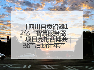 四川自贡沿滩12亿“智算服务器”项目亮相西博会 投产后预计年产值达15亿元
