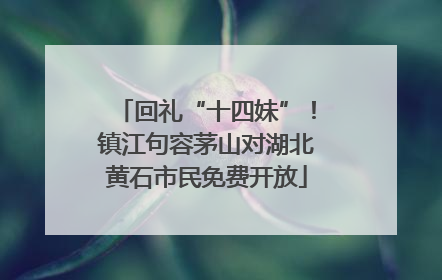 回礼“十四妹”！镇江句容茅山对湖北黄石市民免费开放