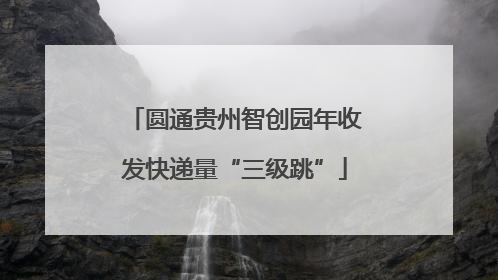 圆通贵州智创园年收发快递量“三级跳”