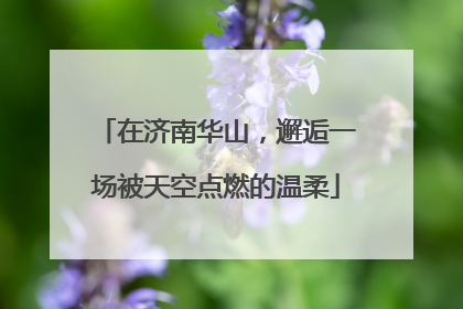 在济南华山，邂逅一场被天空点燃的温柔