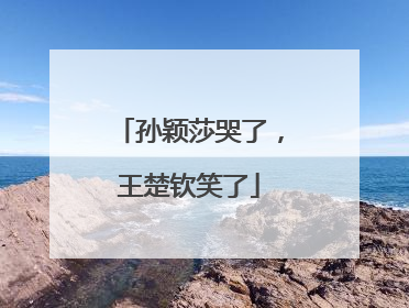 孙颖莎哭了，王楚钦笑了
