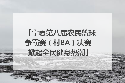 宁夏第八届农民篮球争霸赛（村BA）决赛掀起全民健身热潮