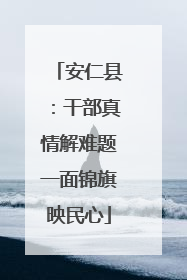 安仁县：干部真情解难题一面锦旗映民心
