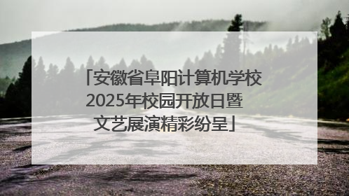 安徽省阜阳计算机学校2025年校园开放日暨文艺展演精彩纷呈