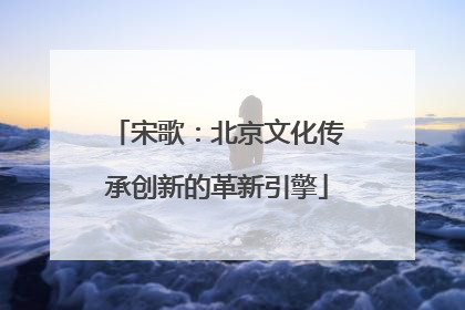 宋歌：北京文化传承创新的革新引擎